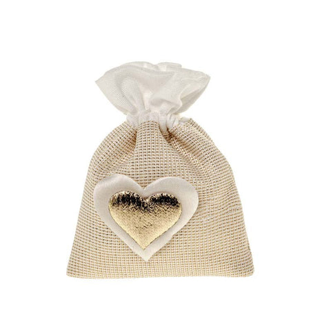 HEART ORO BAG CM.8X10