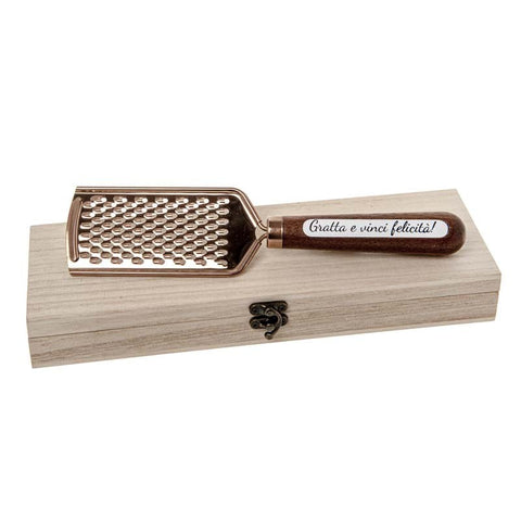 BRONZE GRATTUGIA CM.24 IN WOOD BOX