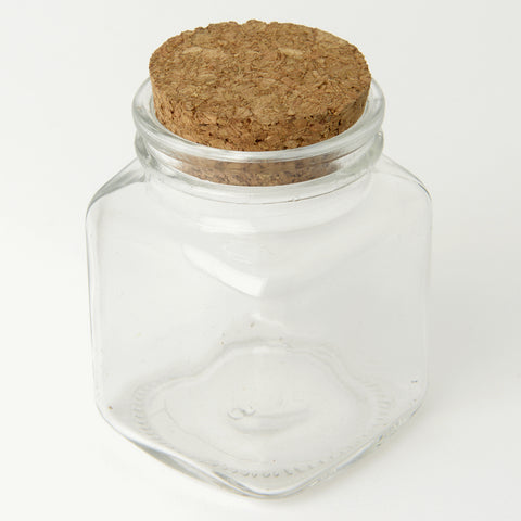 Barattoli Vetro con Tappo Sughero Vasetti Portaconfetti