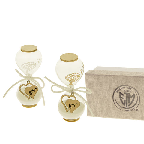 Clessidre in vetro bomboniere albero della vita