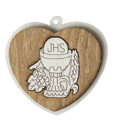 Applicazione Cuore Bomboniere Calice Comunione busta da 12 pezzi