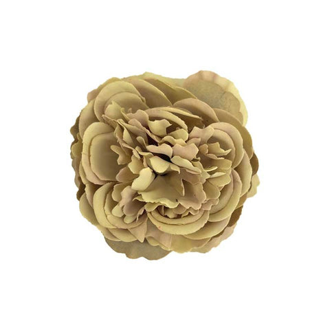 Peonia in tessuto per Bomboniere fai da te colore beige