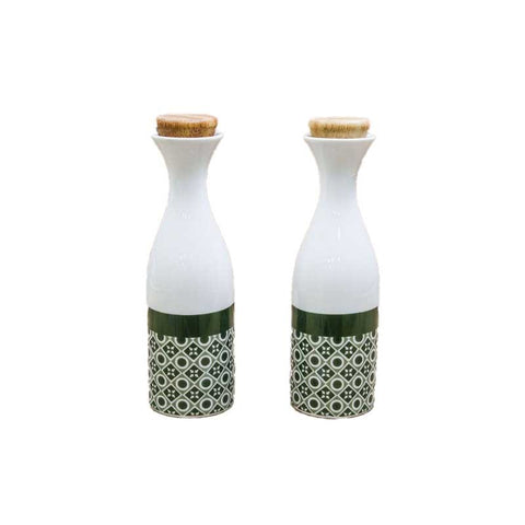 BOTTIGLIE OLIO E ACETO BOMBONIERE DESIGN MAIOLICA IDEE UTILI