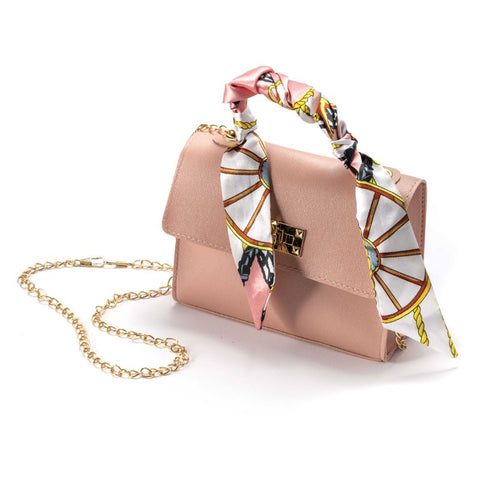 Porta Confetti Borse Regalo Rosa con Foulard Di Seta Per