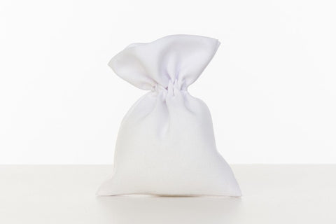 Sacchetti Confetti Matrimonio in Cotone Bianco Perfetti per