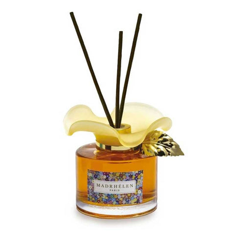 Bomboniera Raffinata: Diffusore Essenza con Fiore Arancione