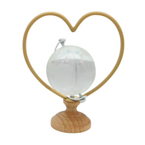 2 pezzi mappamondi bomboniere vetro e legno nozze tema viaggio