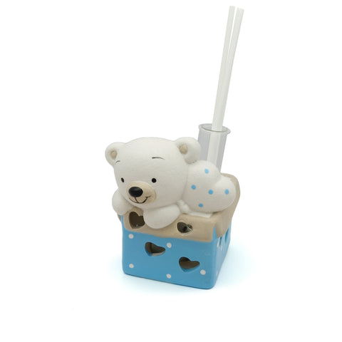 Diffusore orsetto celeste con luce led