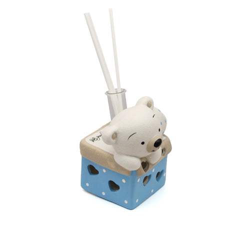 Diffusore orsetto celeste con luce led
