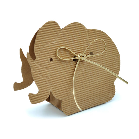 10 pezzi scatola portaconfetti elefante