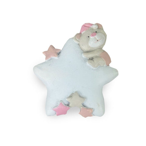 12 pezzi calamita stella con Orsetto rosa