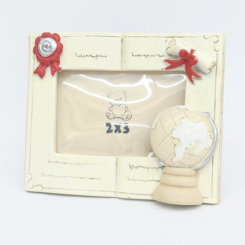 portafoto mappamondo laurea