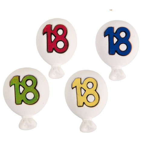 Gessetti palloncino numero 18 Bomboniere per Diciottesimo