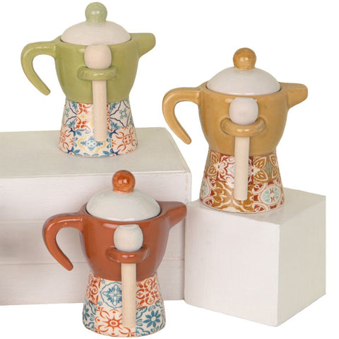 Zuccheriera Moka in Maiolica Bomboniera Elegante Acquista su