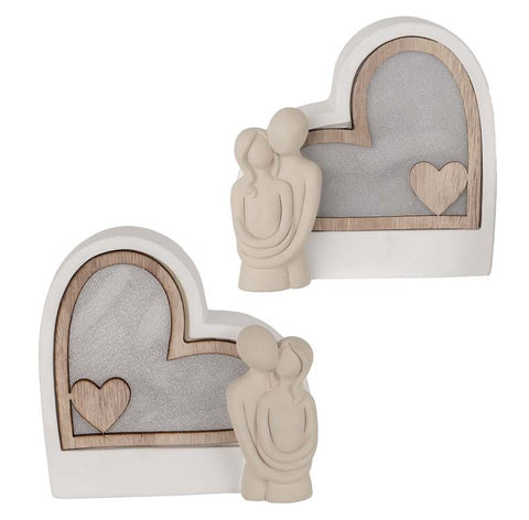 Lampada LED Cuore con Coppia Abbracciata