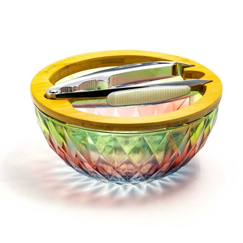 Set Ciotola Tonda Vetro e Schiaccianoci Utile Matrimonio