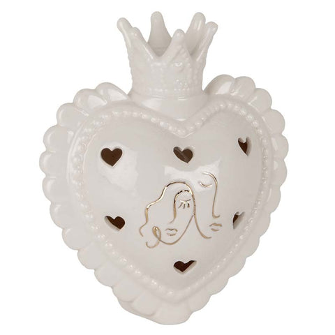 Illuminazione Romantica: Cuore Traforato LED e Corona