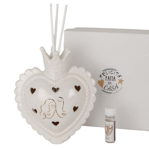 Profumatore LED: Cuore e Corona per Nozze Uniche