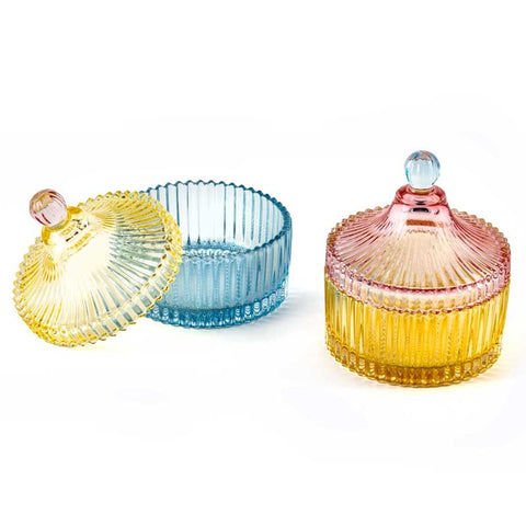 Bomboniera scatola cilindrica vetro colorato Acquista su