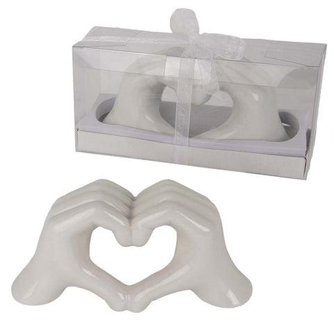 Celebra l'Amore: Scultura Cuore in Porcellana