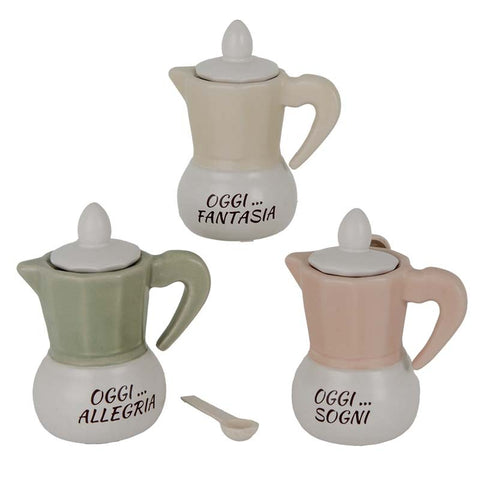 Zuccheriera a Forma di Moka: Eleganza e Positività