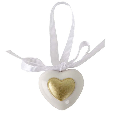 Appendino Cuore Bianco e Oro: Eleganza da Scoprire