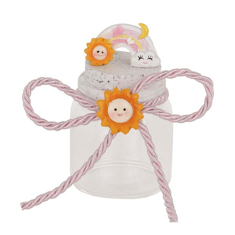 Barattolo Vetro Arcobaleno: Un Tocco di Magia al Battesimo