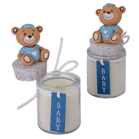 Idee Regalo: Barattolo Orsetto Candela per Nascita Bimbo