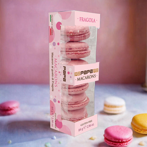 Macaron Fragola 6 pz Papa Acquista su BomboniereCoiFiocchi
