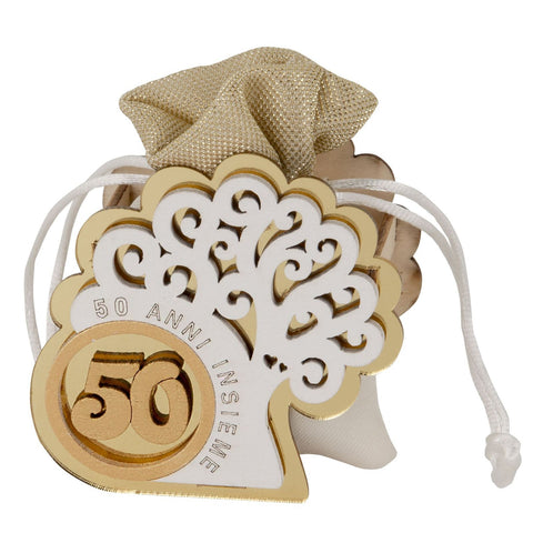 Scatolina Portaconfetti Albero Vita per Nozze d'Oro Idee Uniche