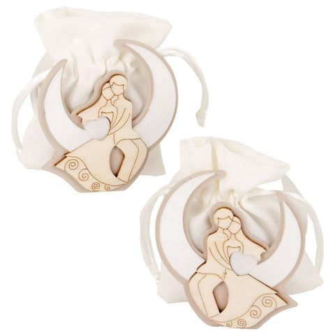 Scatolina Porta Confetti Sposi sulla Luna Idee Nozze