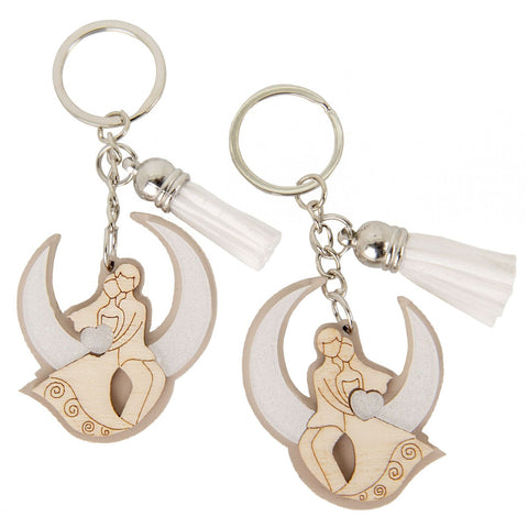 Portachiavi Innamorati Un Amore che Vola sulla Luna