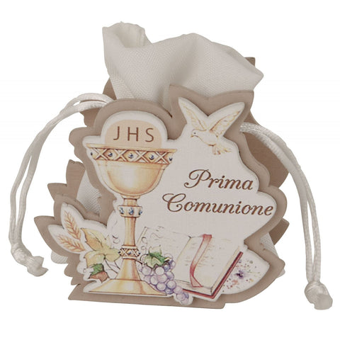 Scatolina Porta Confetti Simboli Religiosi per la Comunione