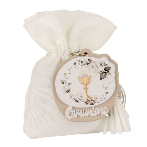 Sacchettino Confetti e Portachiave Comunione Idee Uniche