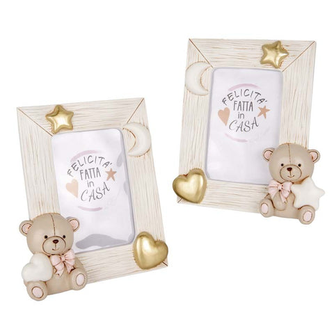 Portafoto Orsetto con Cuore e Stella per Ricordi Preziosi