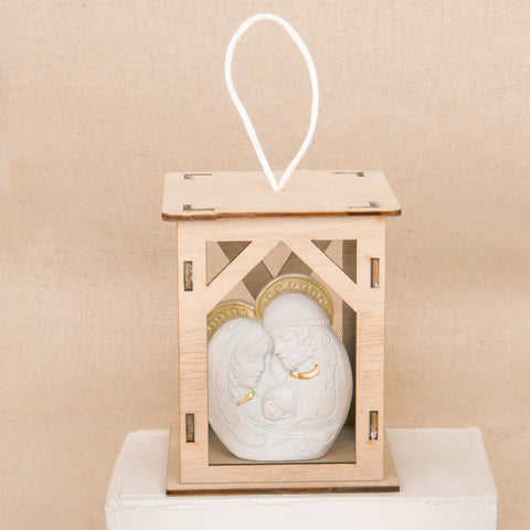 Lanterna LED con Sacra Famiglia Bomboniere per Occasioni