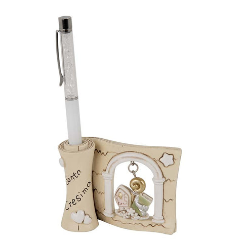 Icona Sacra per Cresima: Simboli e Penna Inclusa