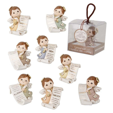 Angelo Serafino in Varianti di Colori e Frasi Uniche