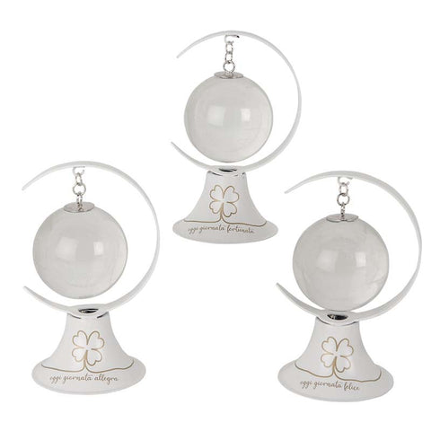 LAMPADA LED MONDO QUADRIFOGLIO CON FRASI