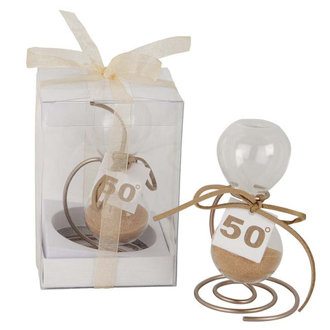 Clessidra per 50 Anni di Matrimonio con Sabbia Oro