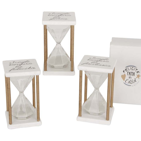 Clessidra Bomboniera Matrimonio con Frasi