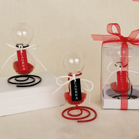 Clessidra Laurea Eleganza con Sabbia Rossa