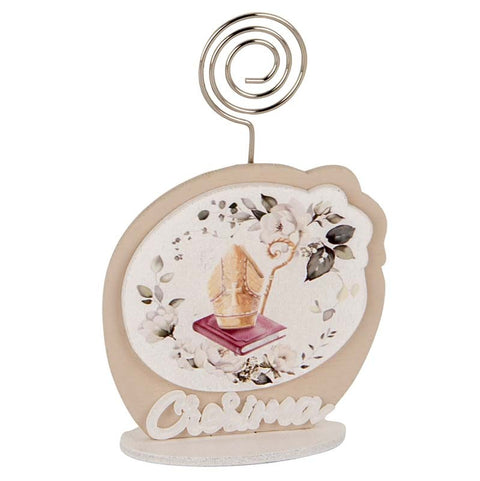 Memoclip Cresima: Segnaposto con Simboli Sacri