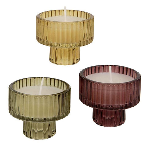 Candele Alzatine in Vetro: Un Tocco di Classe