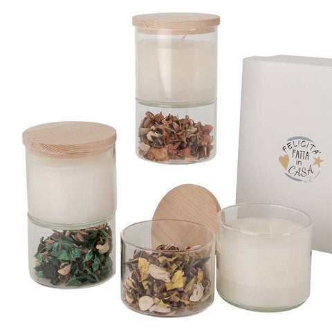 Candele Cilindriche: L'Arte del Potpourri Colorato