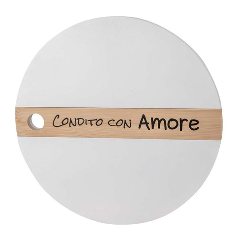 Scopri il Vassoio Tondo "Condito con Amore": Stile e Funzione