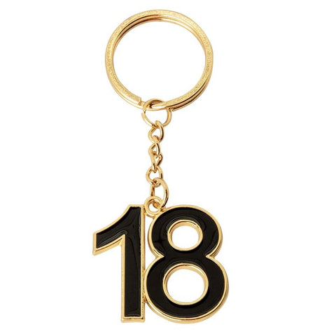 Portachiavi Diciotto Nero: Creatività a Basso Costo