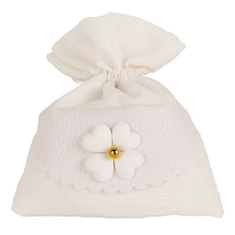 Oro e Fiori: L'Eleganza del Sacchetto Portaconfetti