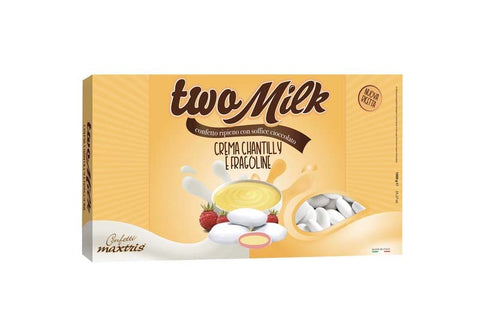 Two Milk Bianco gusto Crema Chantilly e Fragoline