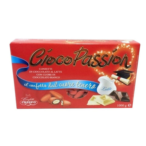 CONFETTI CRISPO CIOCOPASSION CIOCCOLATO BIANCO A LATTE ROSSO x5